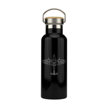 Personalised Spitfire Stainless Steel Bottle with Bamboo Lid