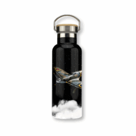Supermarine Spitfire Stainless Steel Bottle with Bamboo Lid