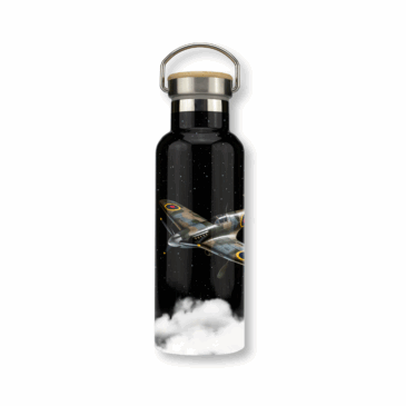Supermarine Spitfire Stainless Steel Bottle with Bamboo Lid