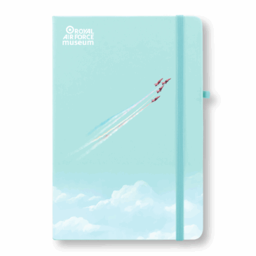 Red Hawk Pale Blue Soft Feel A5 Notebook