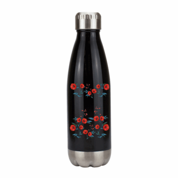 Personalised Poppy Print Double-Walled Vacuum Flask