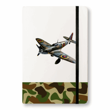 Personalised Supermarine Spitfire Soft Feel A5 Notebook