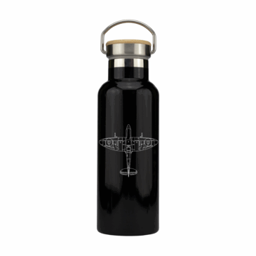 Personalised Spitfire Stainless Steel Bottle with Bamboo Lid