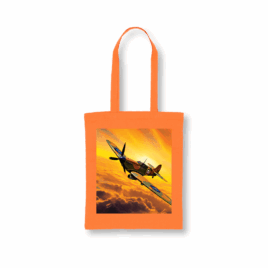 Supermarine Spitfire Coloured Cotton Tote Bag