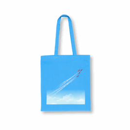 Red Hawk Coloured Cotton Tote Bag