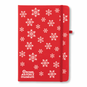 Aircraft Snowflake Coloured Soft Feel A5 Notebook