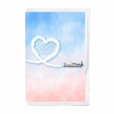 Personalised Captain of my Heart Tea Towel