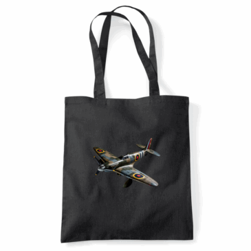 Personalised Spitfire Coloured Cotton Tote Bag