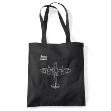Personalised RAF Spitfire Cotton Tote Bag