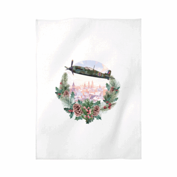Personalised Vintage Spitfire Tea Towel