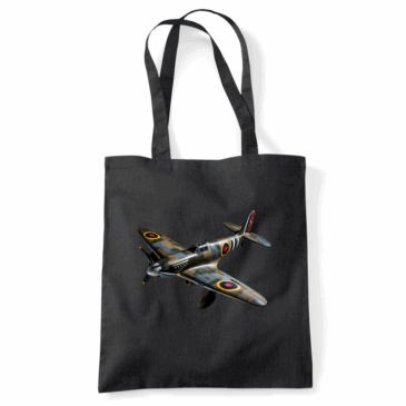 Personalised Spitfire Coloured Cotton Tote Bag