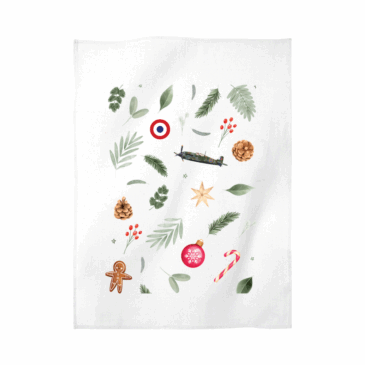 Christmas Print Tea Towel
