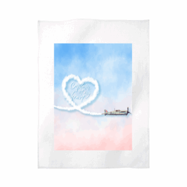 Personalised Captain of my Heart Tea Towel